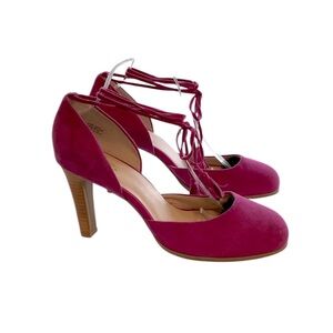 Seychelles Suede Ankle Tie Heels